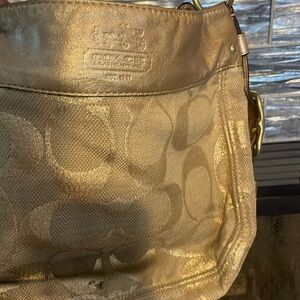 Gold Coach Bag